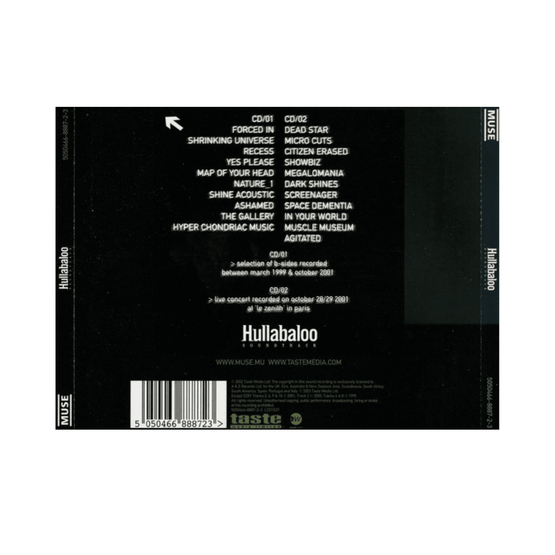 Muse Hullabaloo Soundtrack Cd2