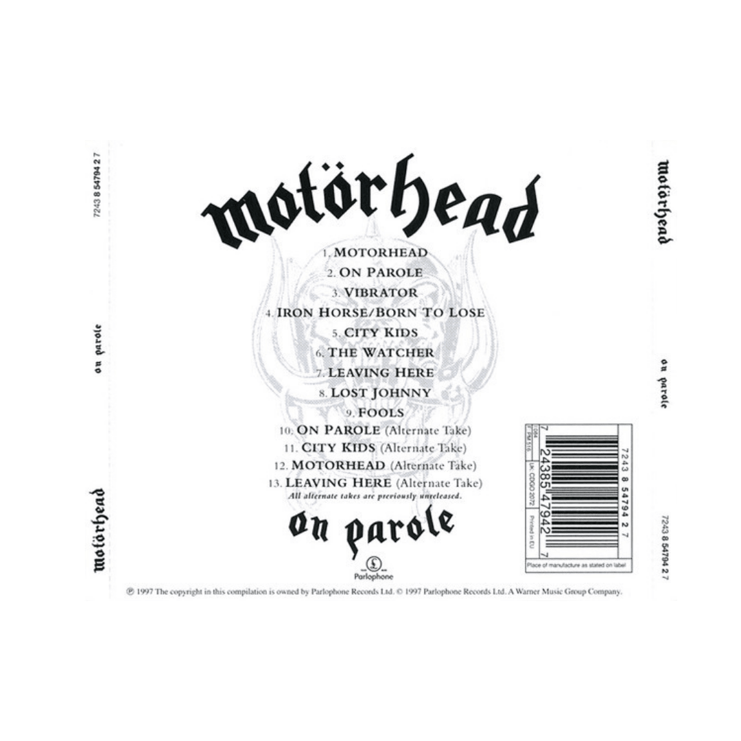 Motörhead On Parole Cd2