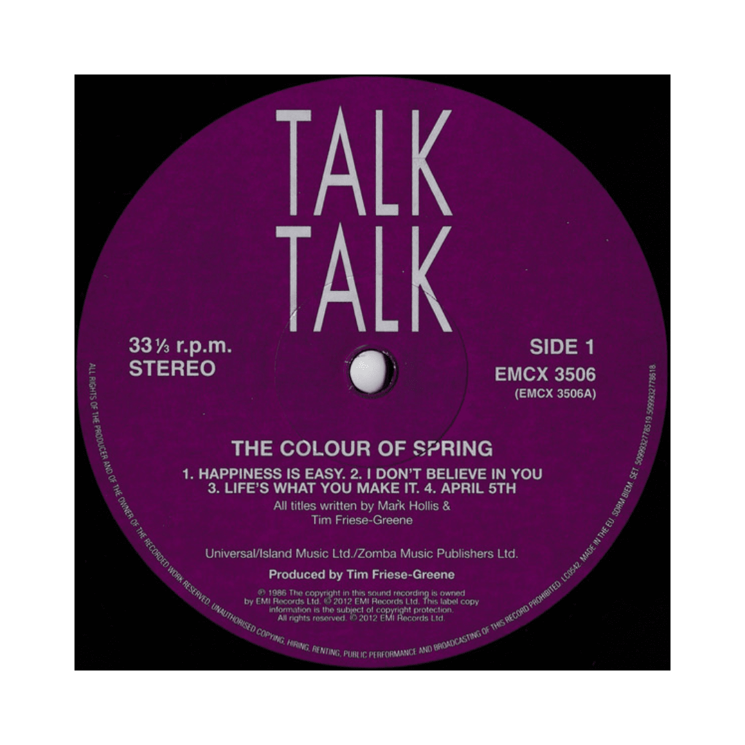 Talk Talk The Colour Of Spring Vinilo3