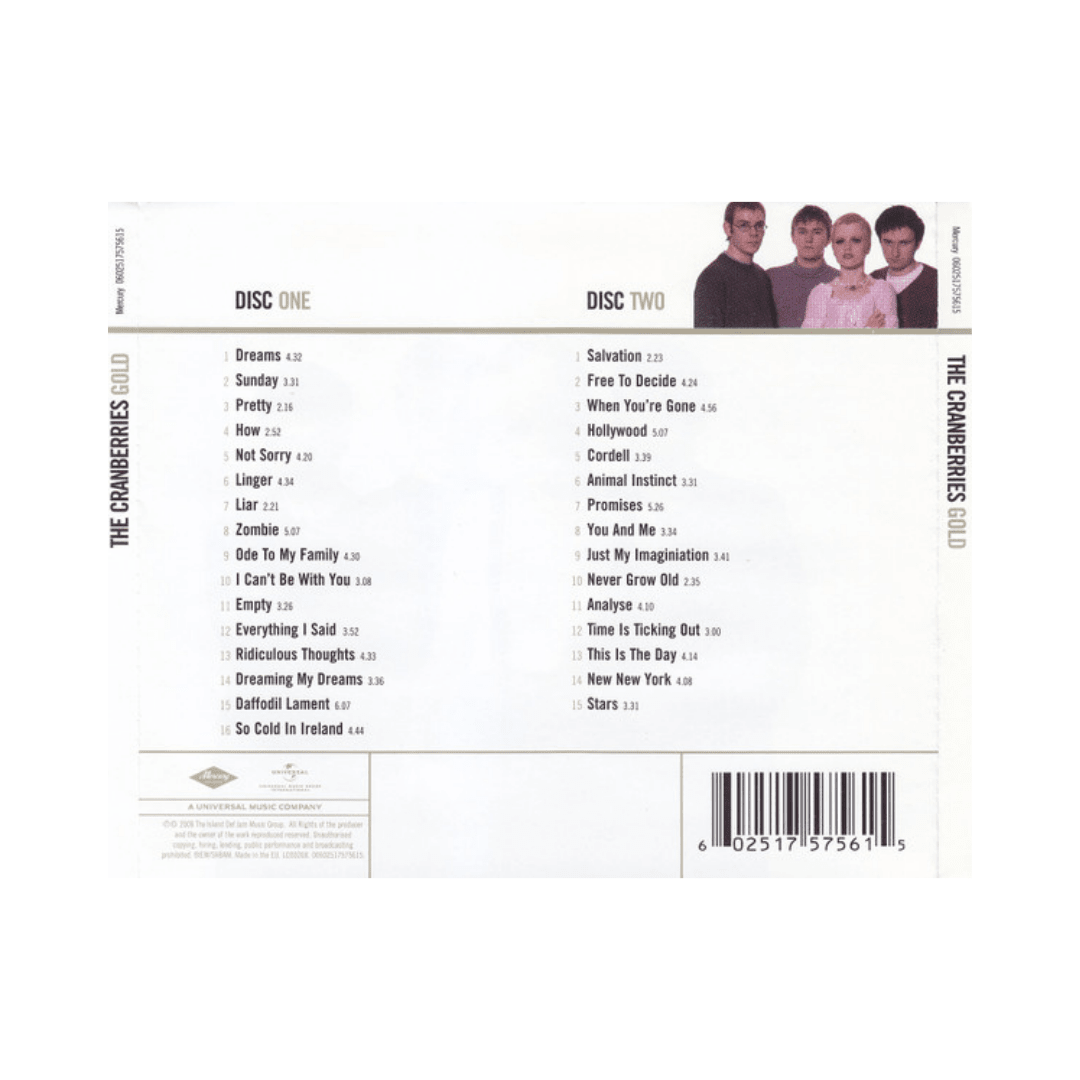 The Cranberries Gold Cd2
