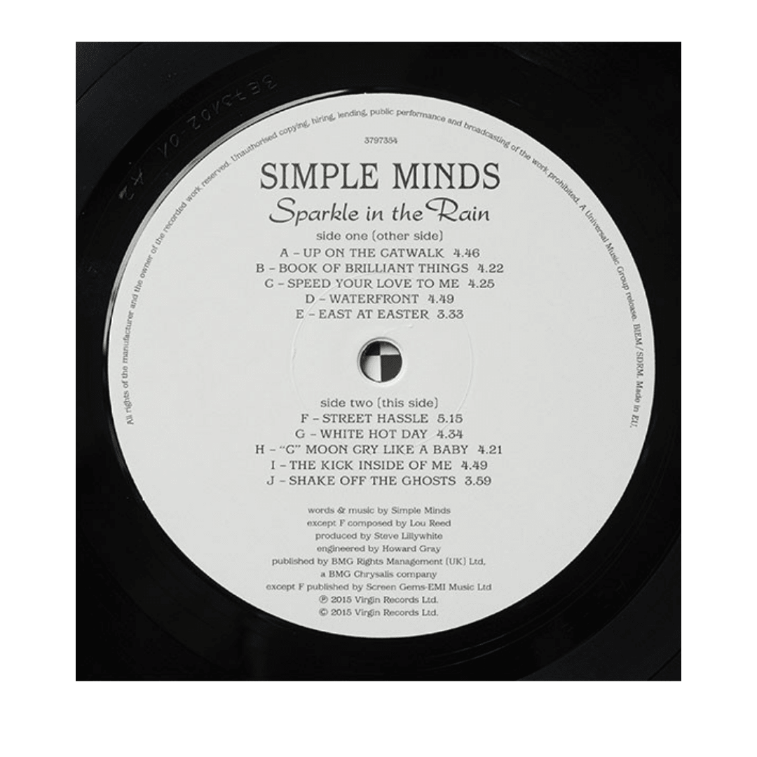 Simple Minds Sparkle In The Rain Vinilo3