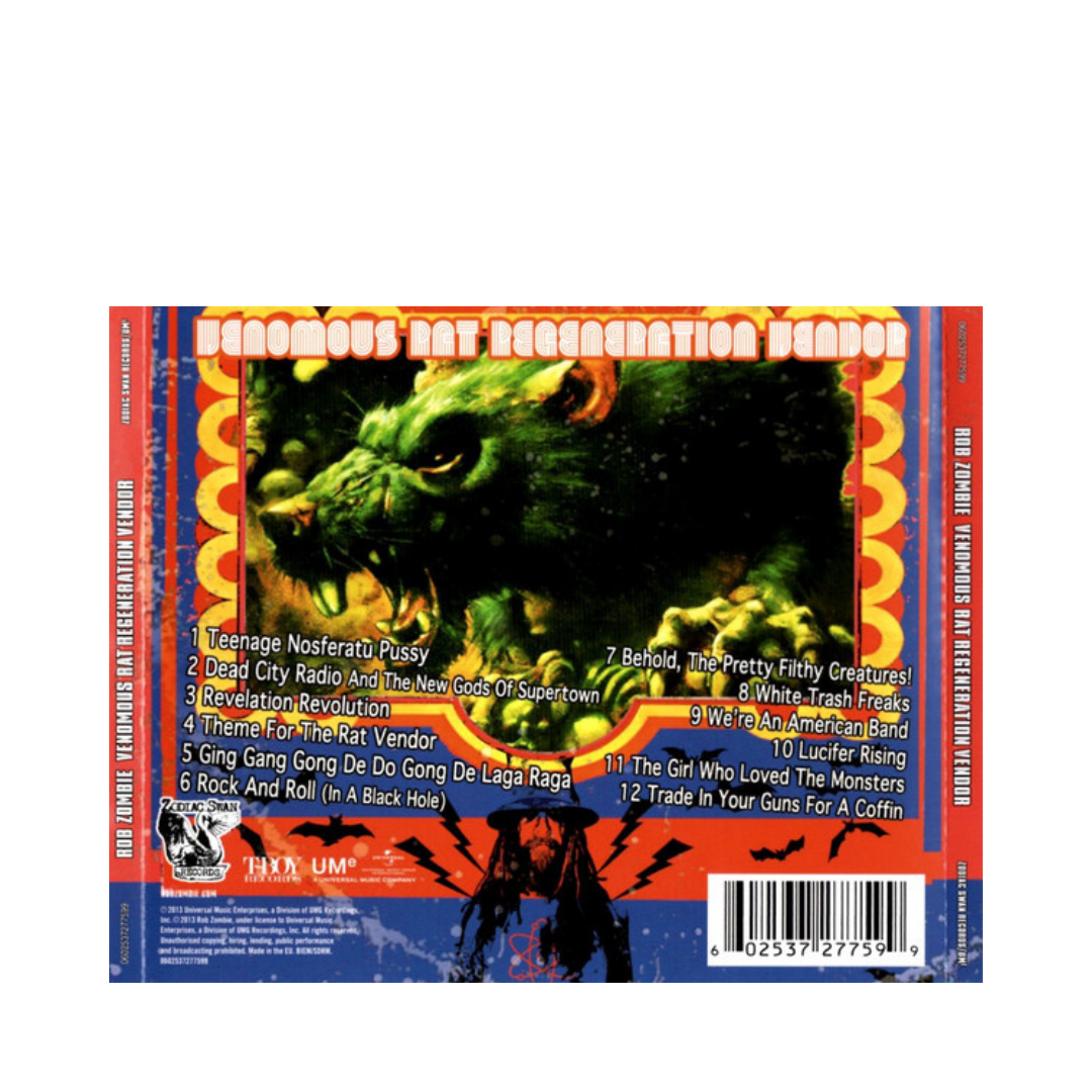 Rob Zombie Venomous Rat Regeneration Vendor CD2