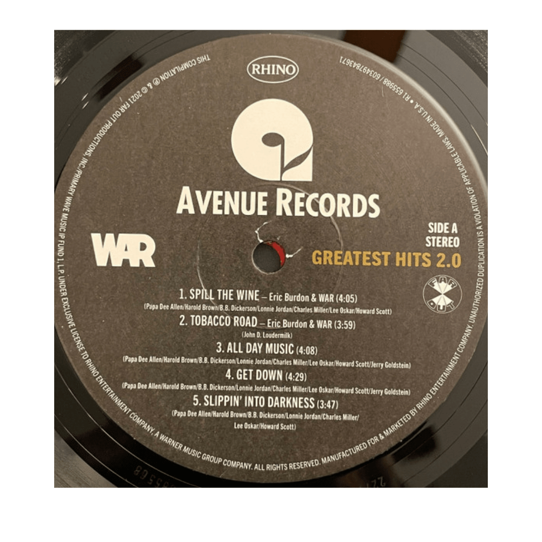 War Greatest Hits 2.0 Vinilo3