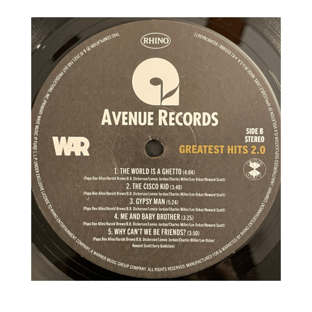 War Greatest Hits 2.0 Vinilo4