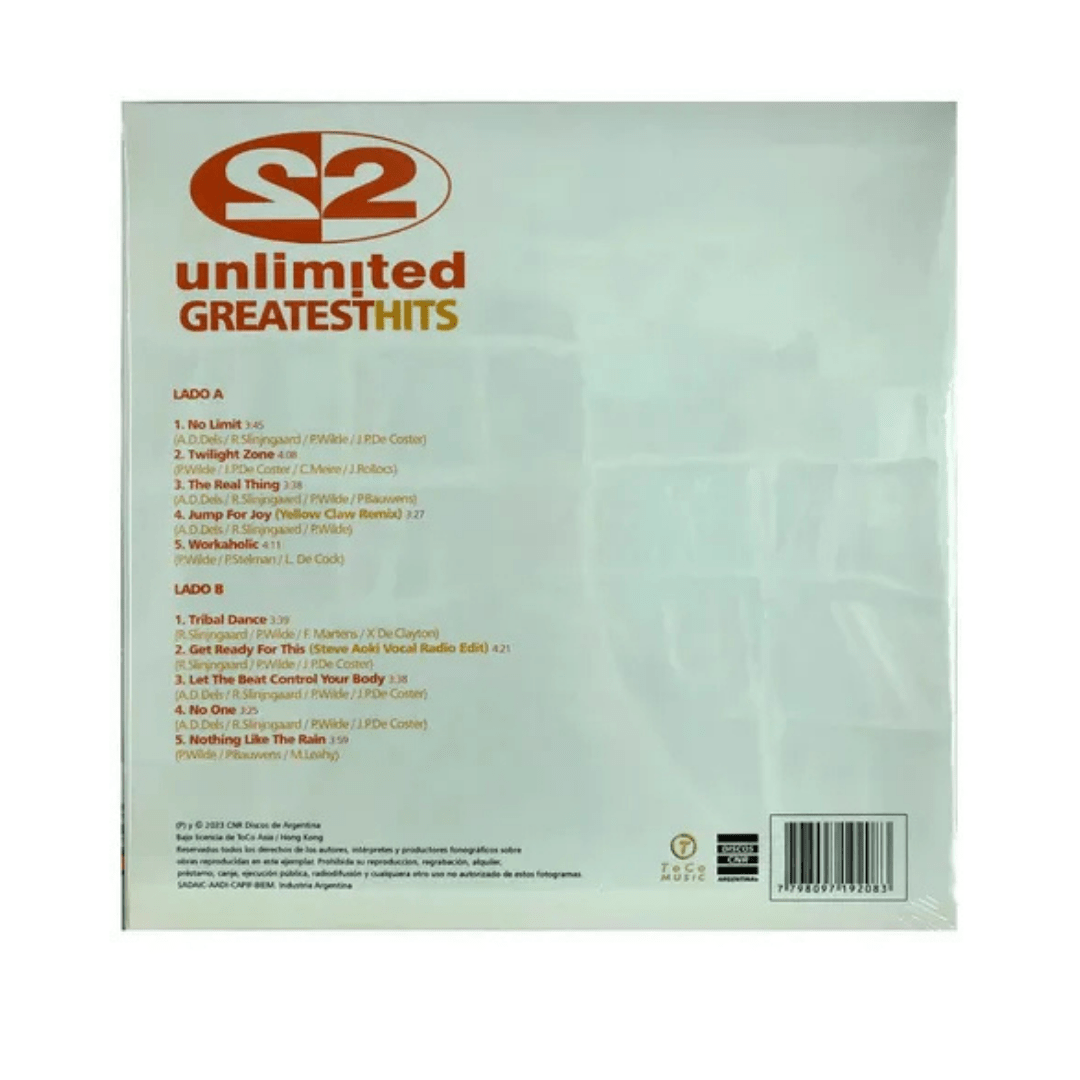 2 Unlimited Greatest Hits Vinilo2