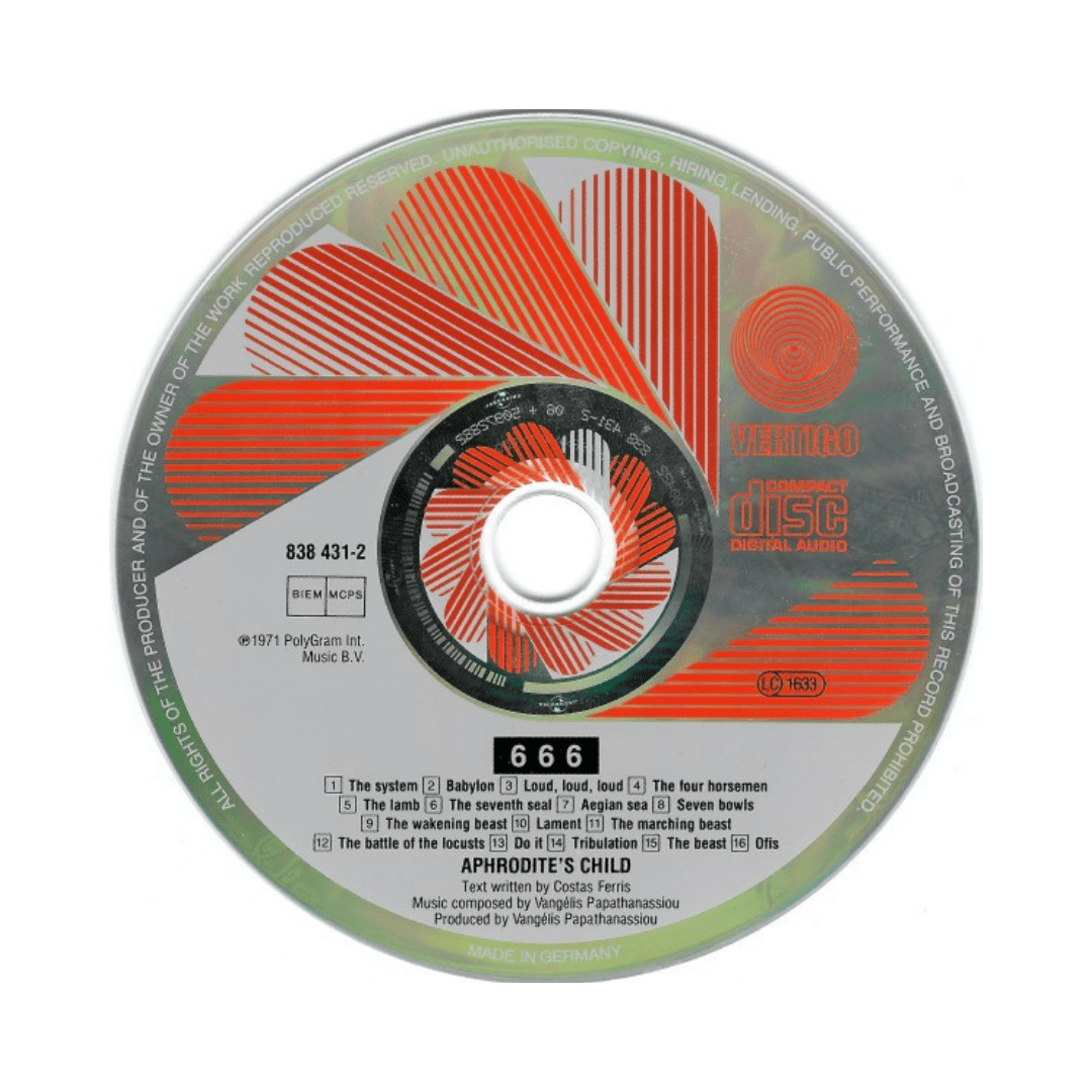 Aphrodite's Child 6 6 6 Cd3