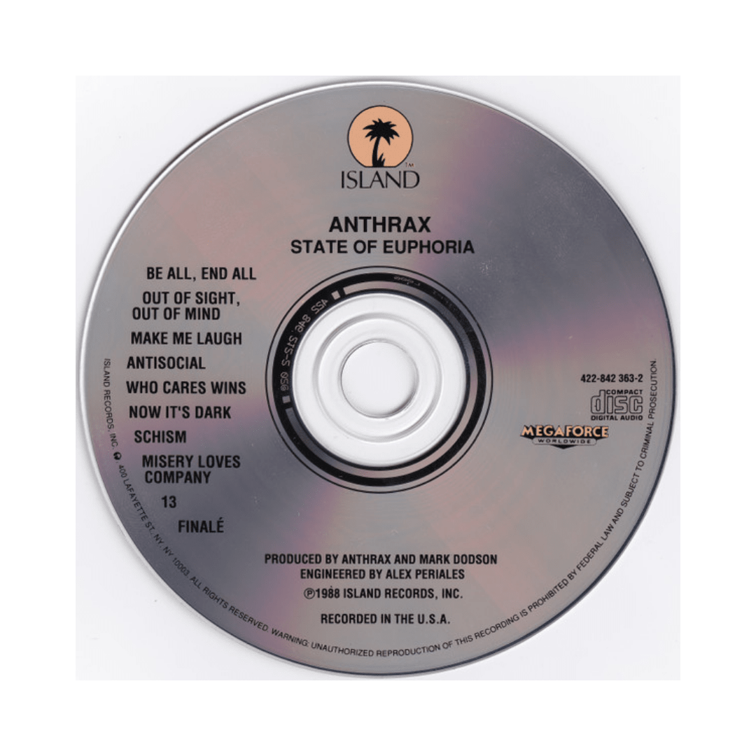 Anthrax State Of Euphoria Cd3
