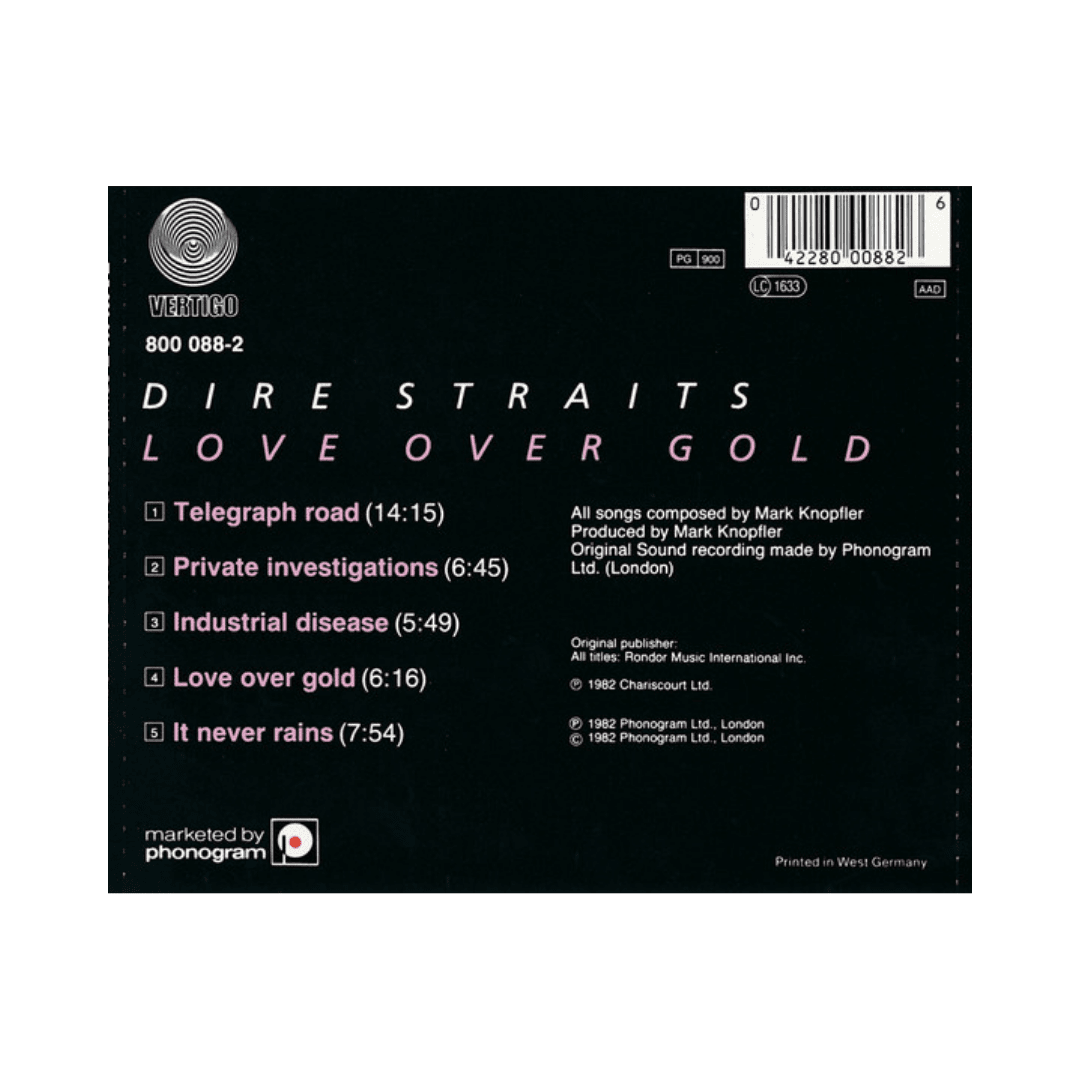 Dire Straits Love Over Gold CD2