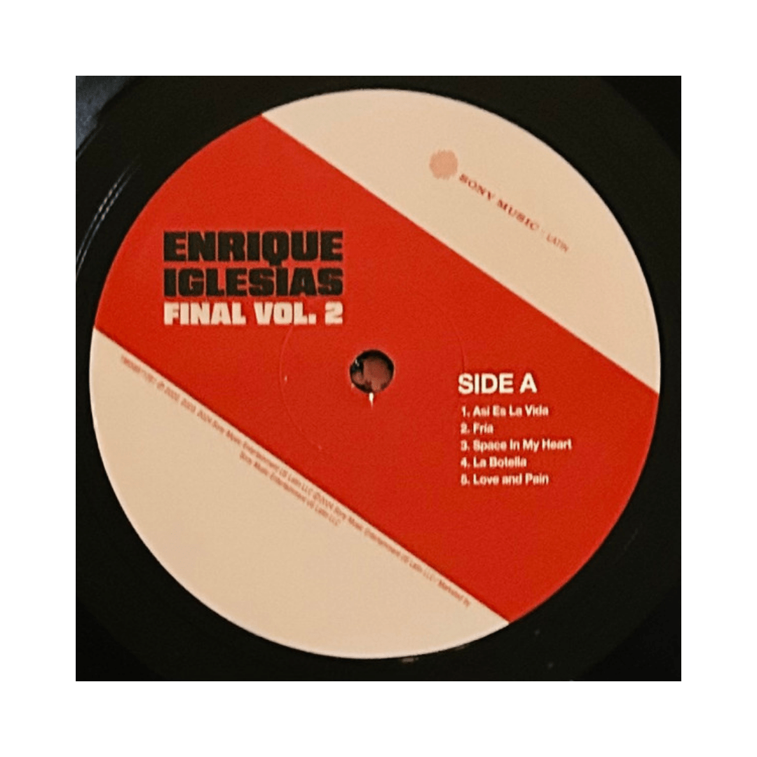 Enrique Iglesias El Final Volumen 2 vinilo3