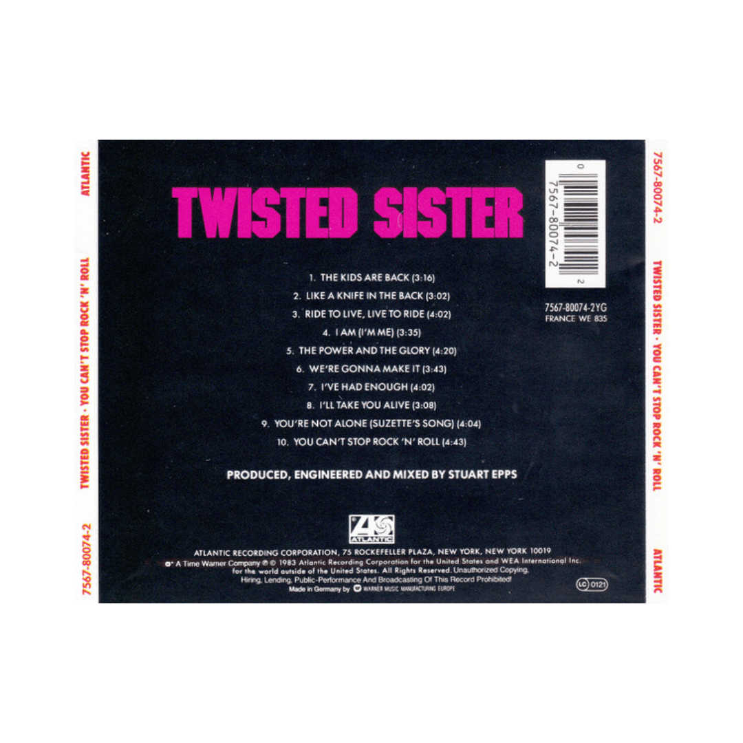 Twisted Sister You Can't Stop Rock N Roll cd2