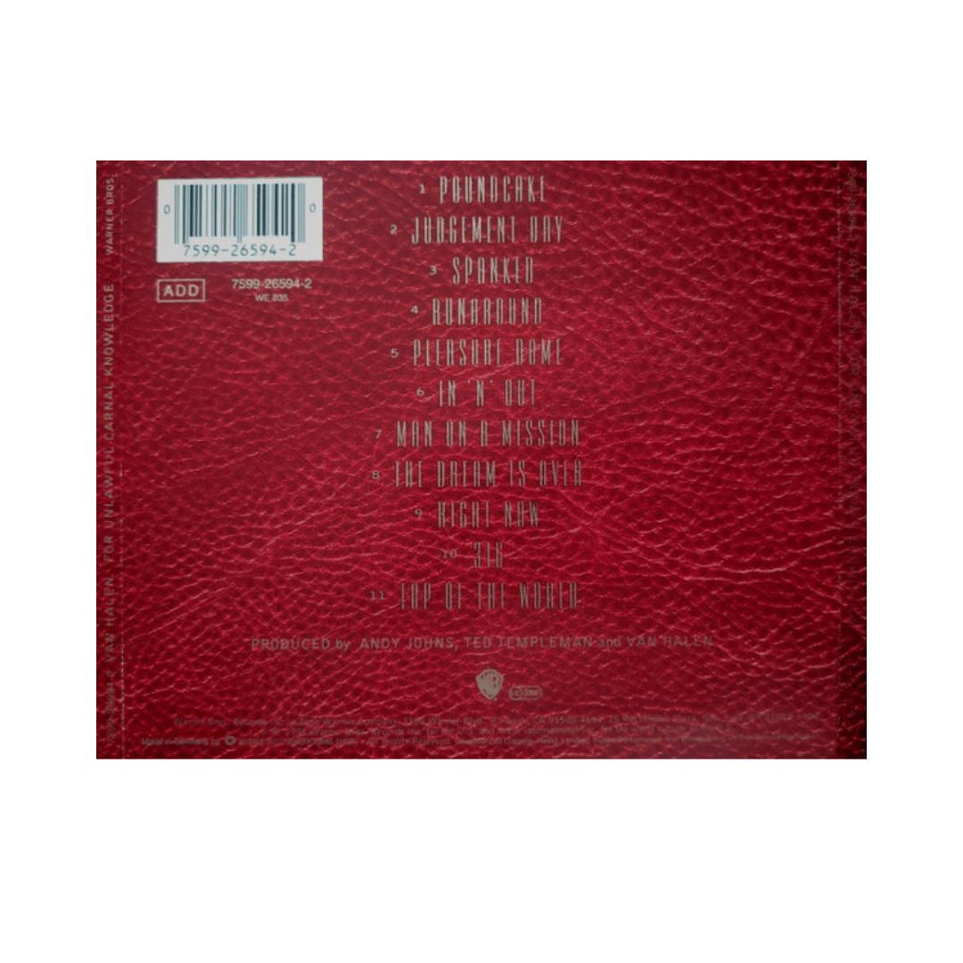 Van Halen - For Unlawful Carnal Knowledge - cd2