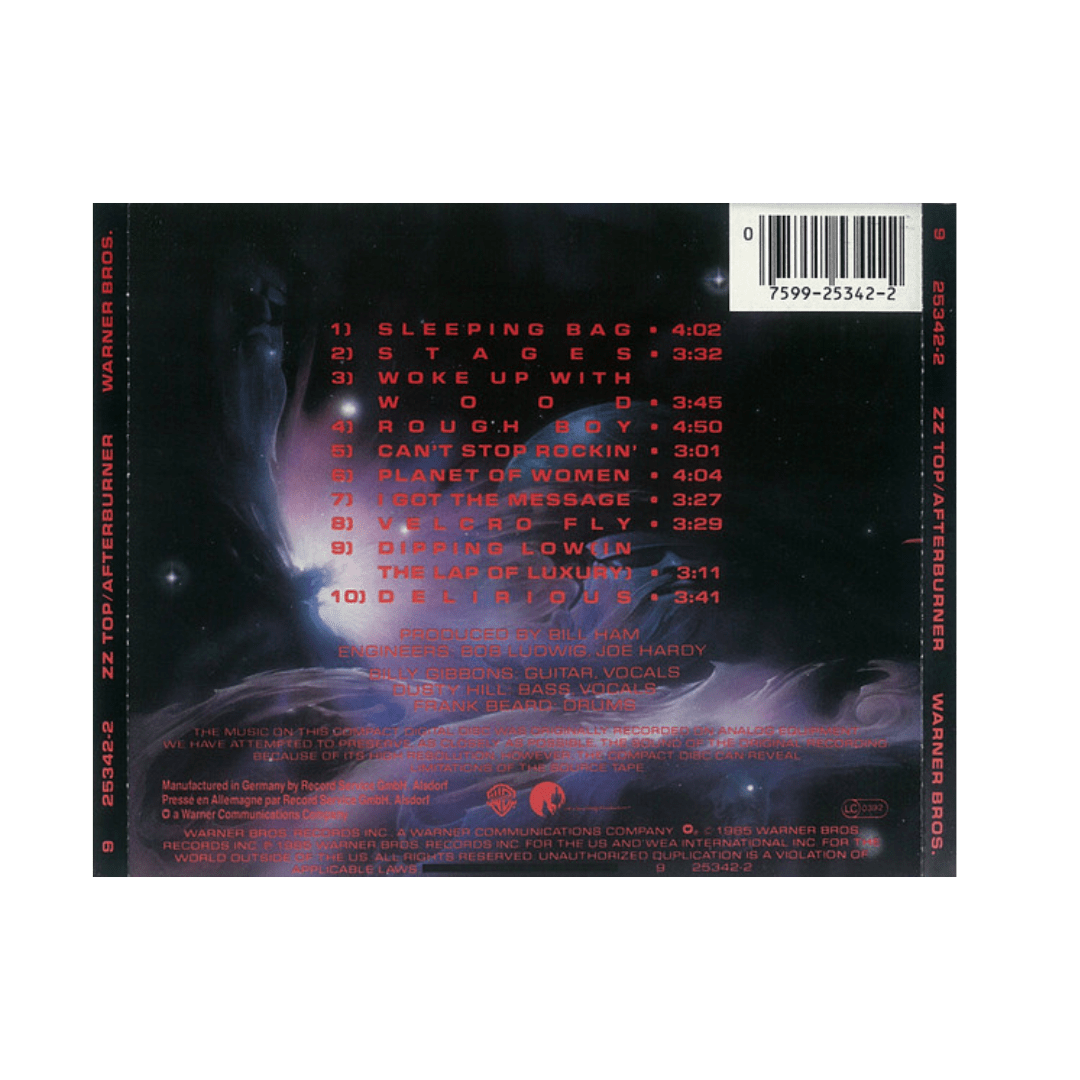 ZZ Top Afterburner cd2