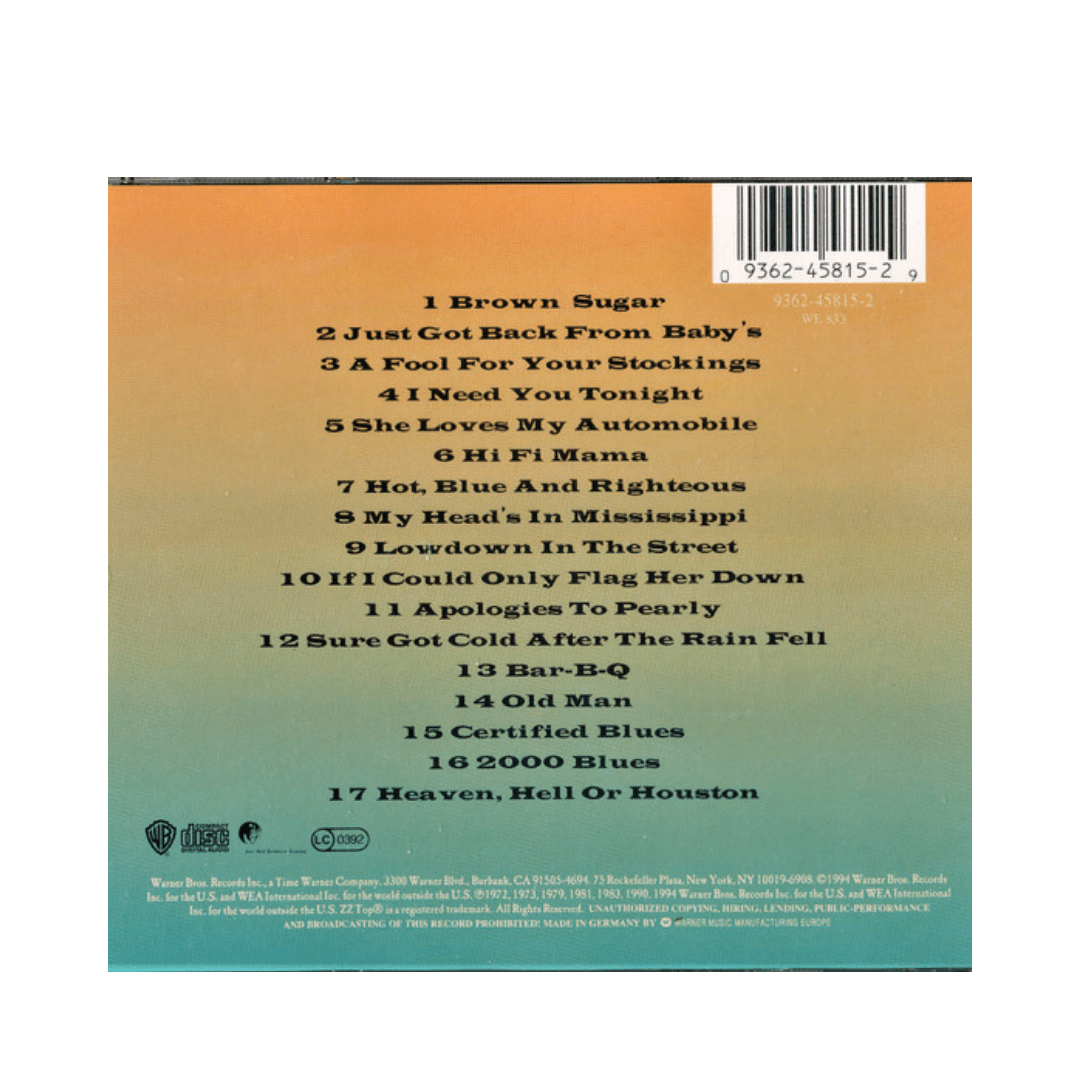 ZZ Top One Foot In The Blues cd2