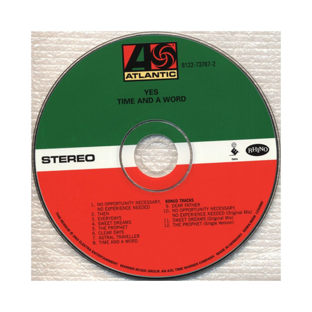 Yes Time And A Word Nuevo Eu cd3