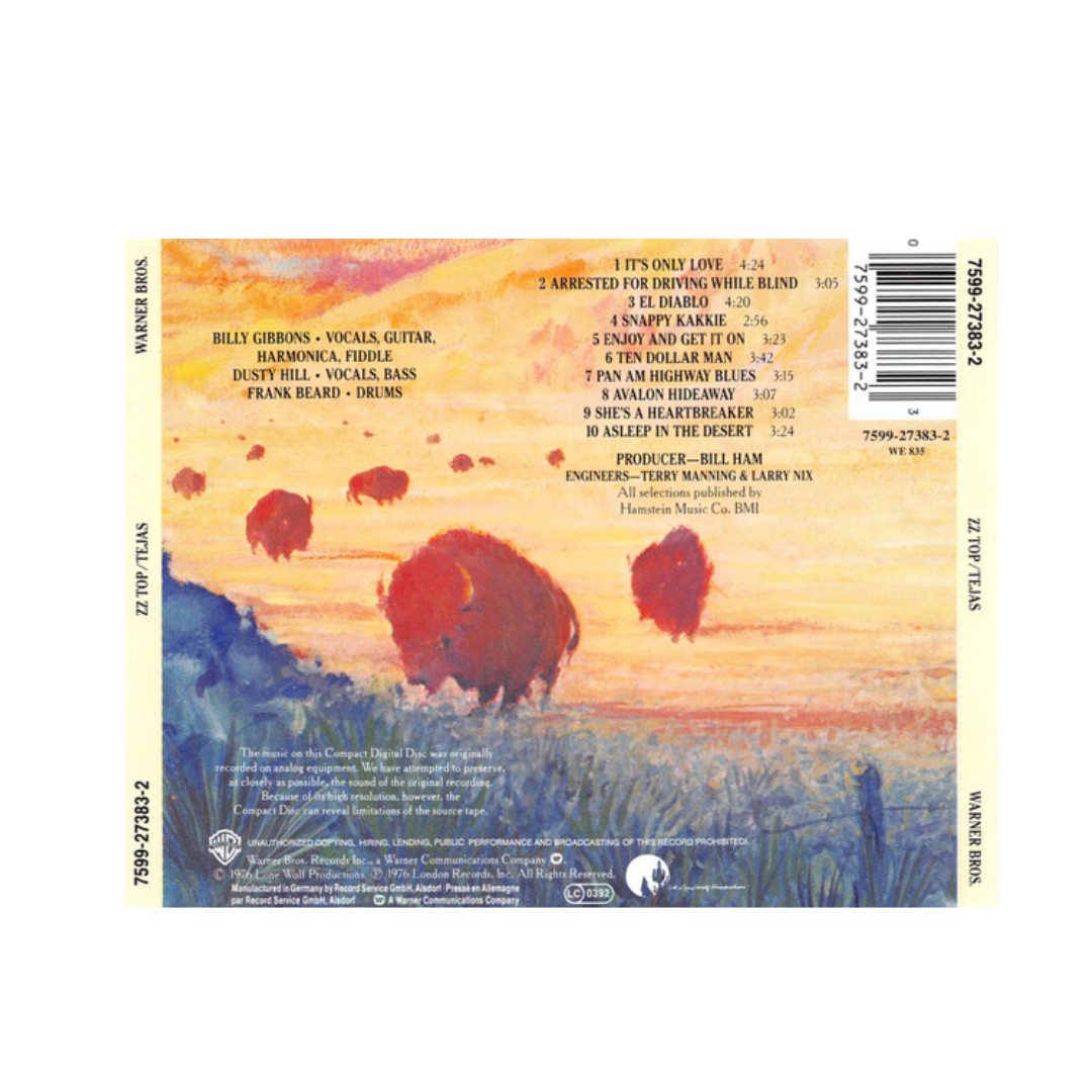 ZZ Top Tejas cd2