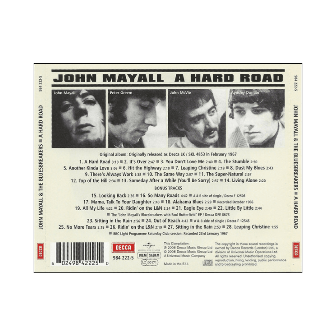 John Mayall's Bluesbreakers A Hard Road Cd2