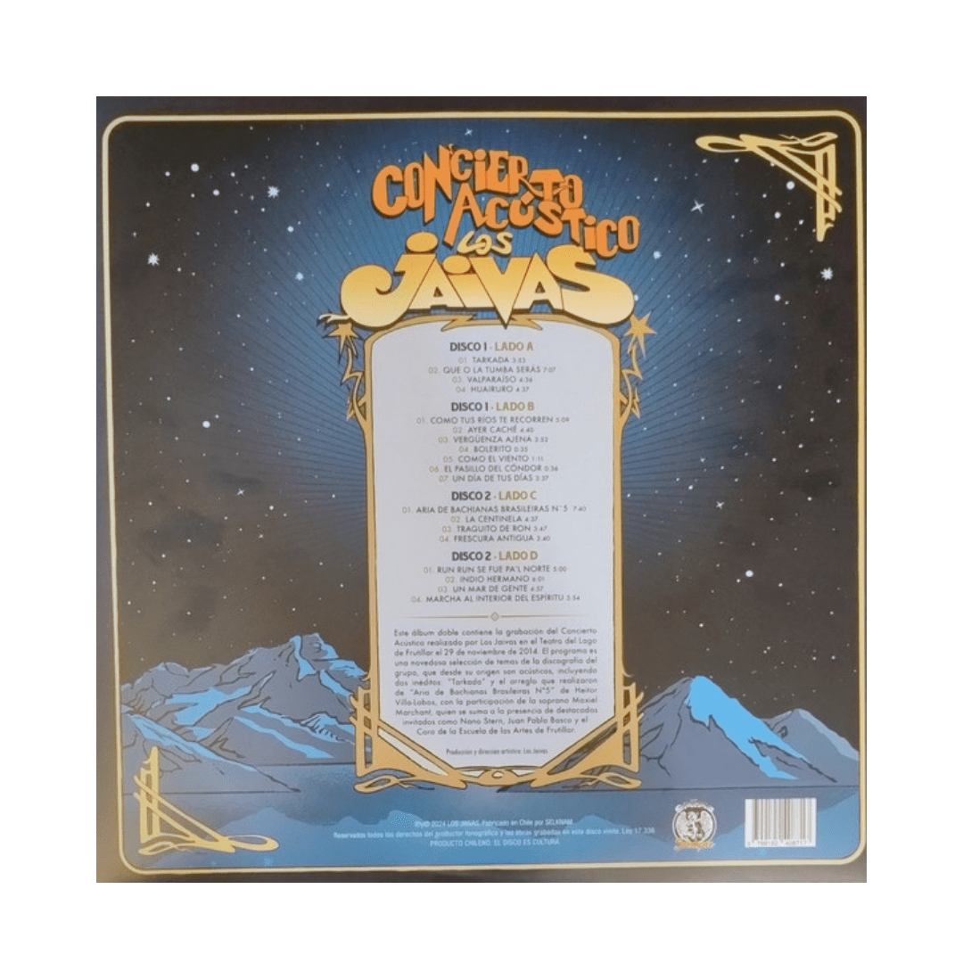 Los Jaivas Concierto Acústico Vinilo2