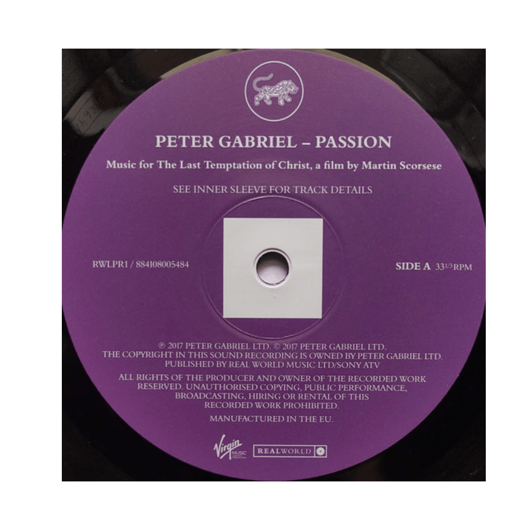 Peter Gabriel Passion Vinilo3