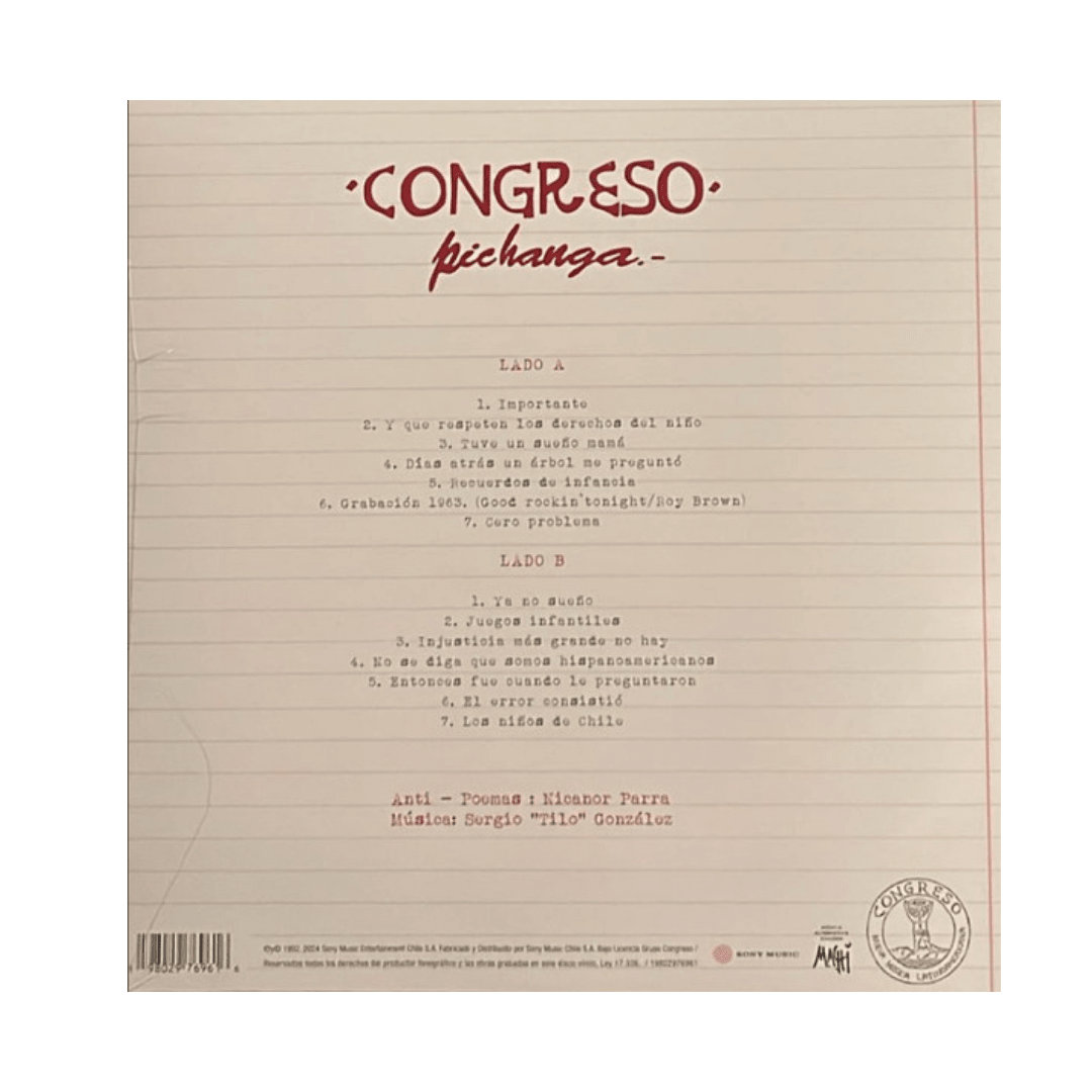 Congreso Pichanga Profecías A Falta De Ecuaciones Vinilo2