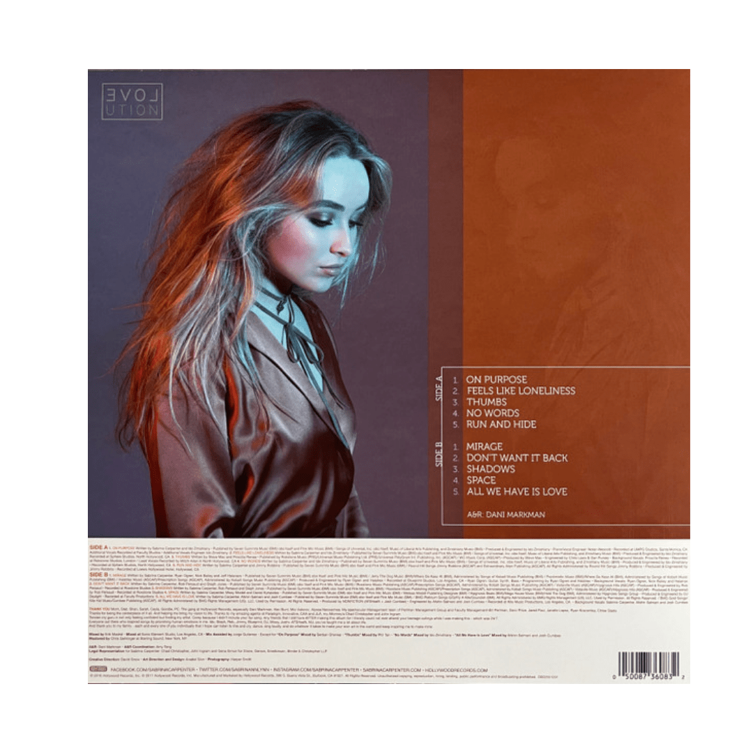 Sabrina Carpenter Evolution Vinilo2