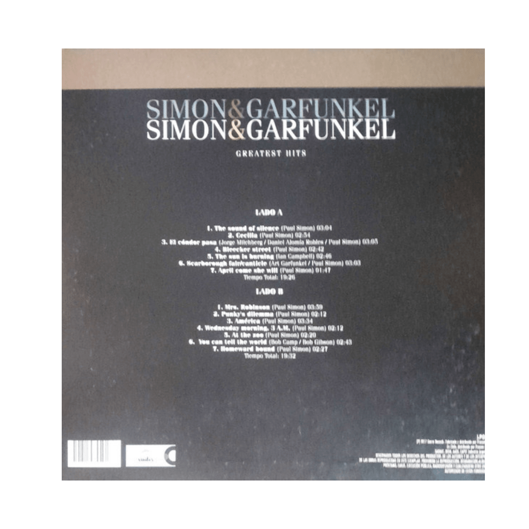 Simon & Garfunkel Grandes Exitos vinilo2