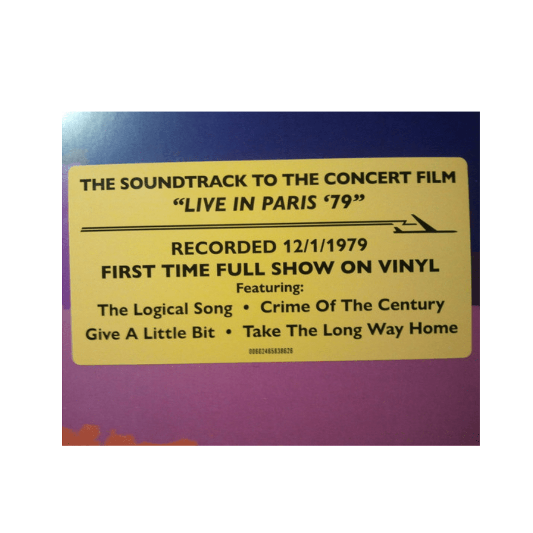Supertramp Live In Paris '79 Vinilo2