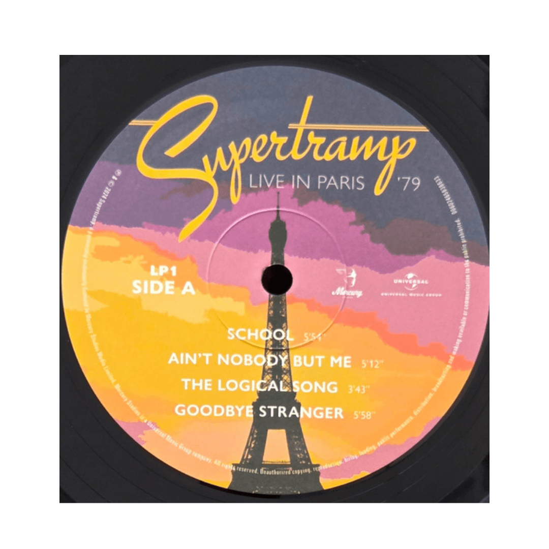 Supertramp Live In Paris '79 Vinilo4