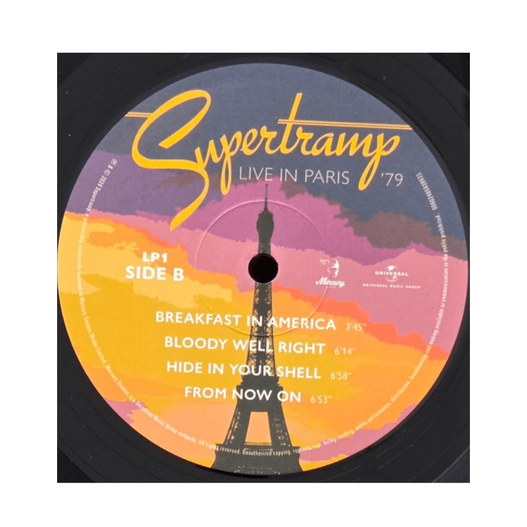 Supertramp Live In Paris '79 Vinilo5