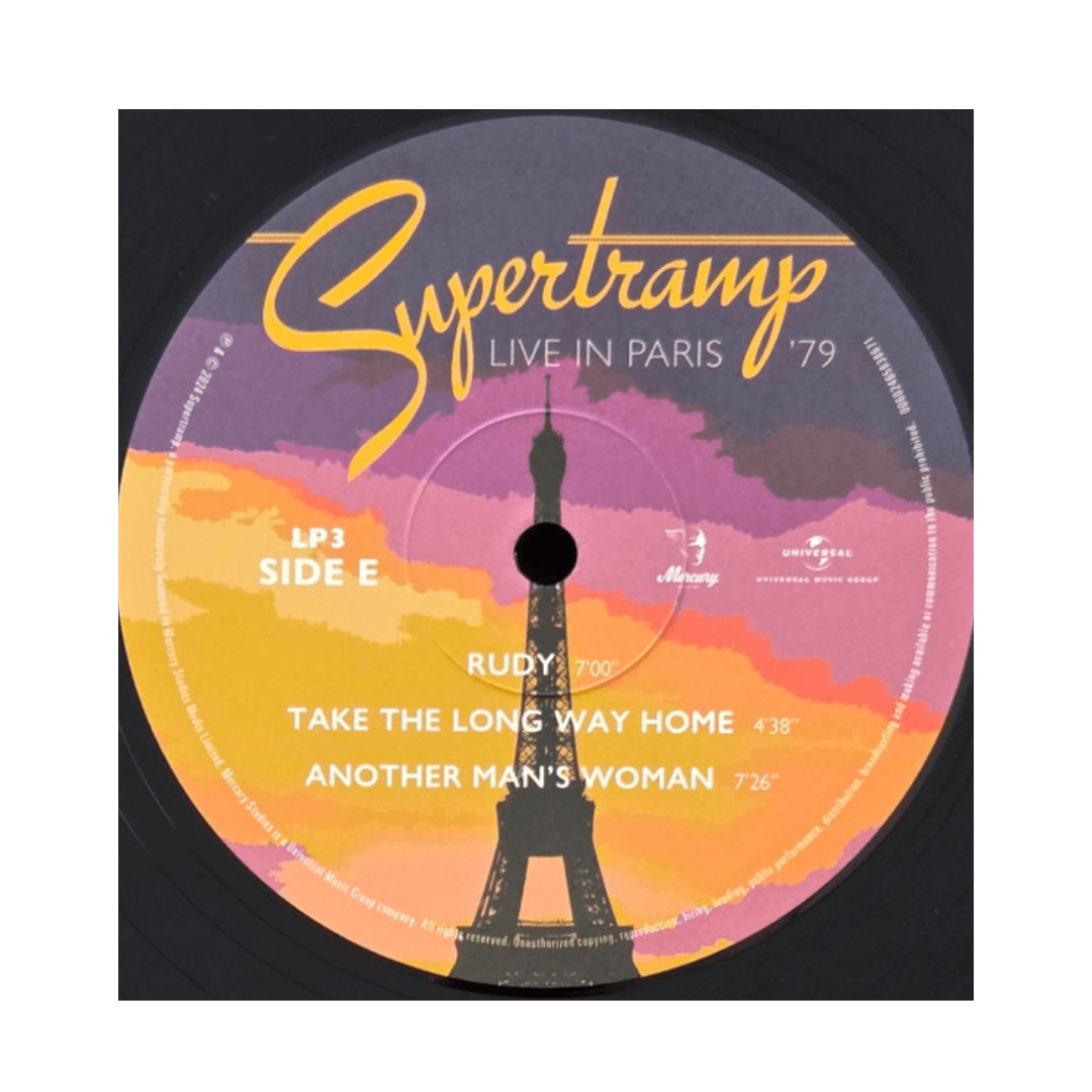 Supertramp Live In Paris '79 Vinilo8