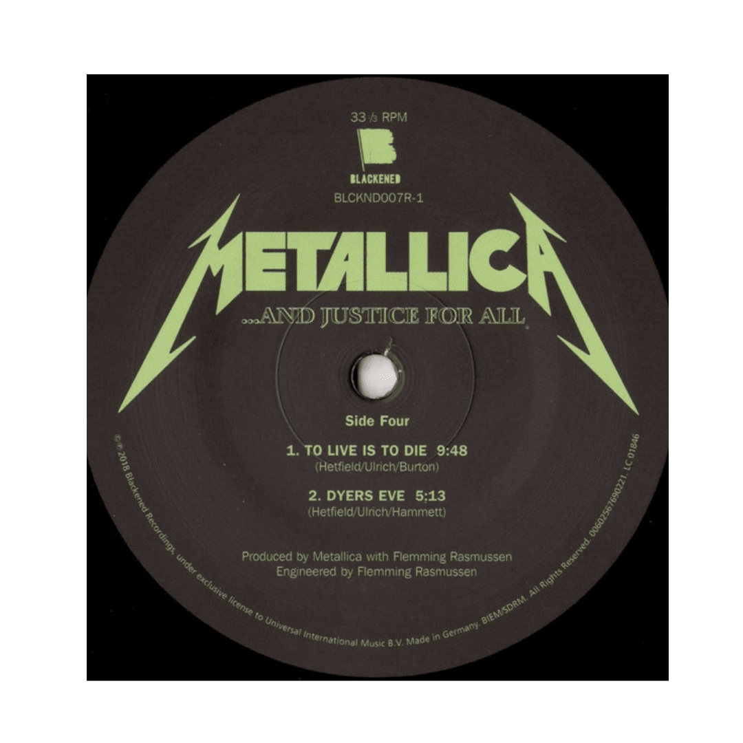 Metallica ... And Justice For All vinilo6