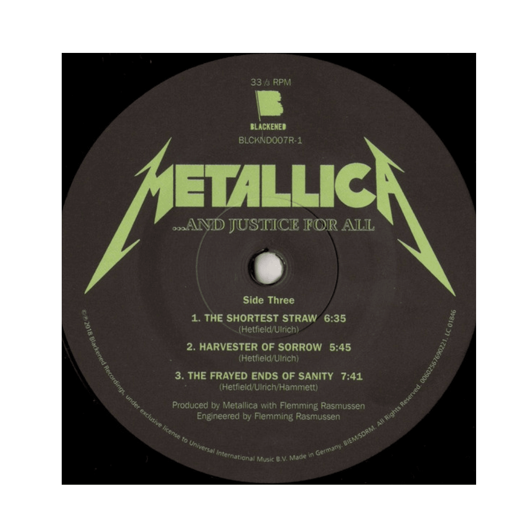 Metallica ... And Justice For All vinilo5