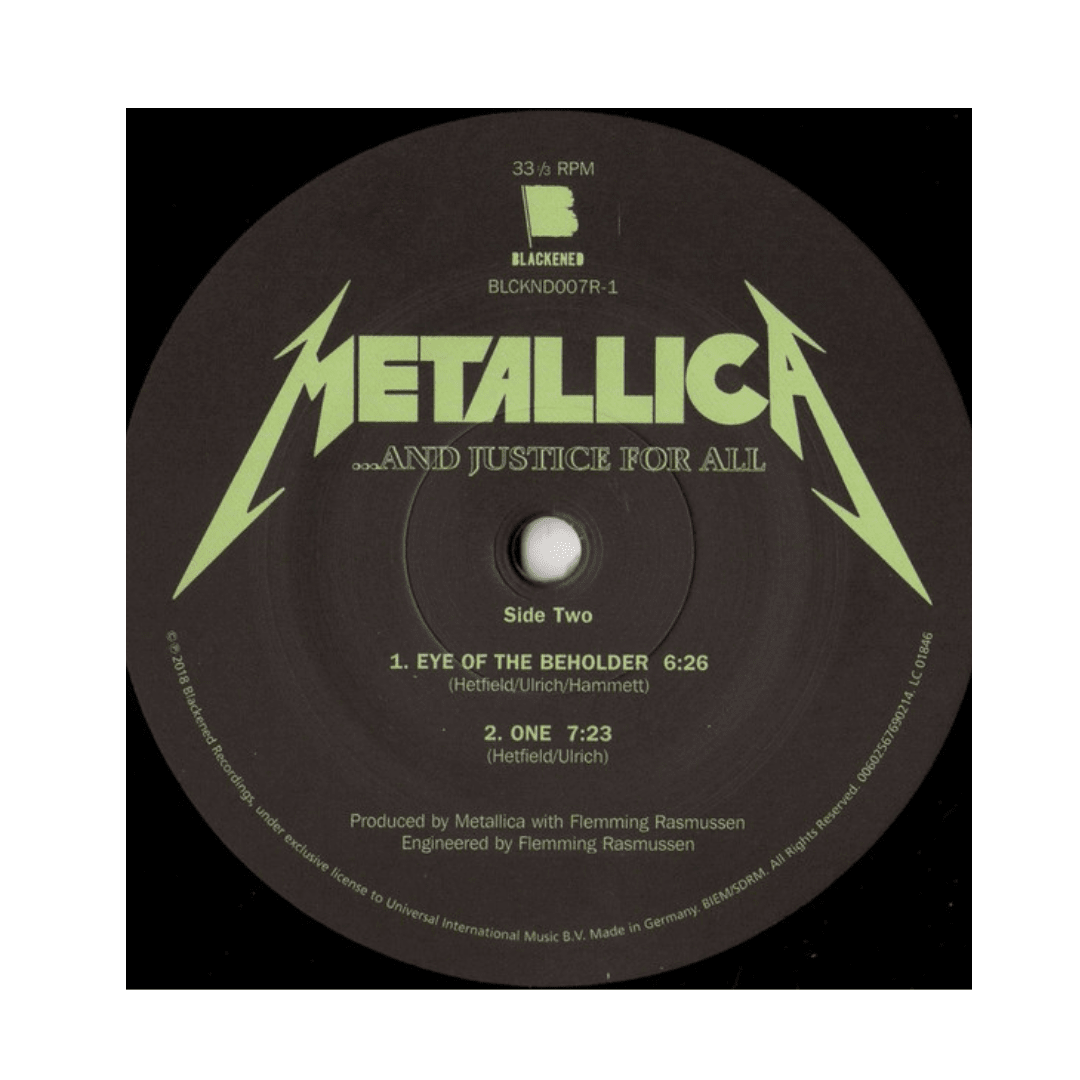 Metallica ... And Justice For All vinilo4