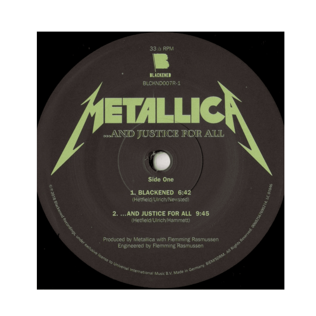 Metallica ... And Justice For All vinilo3