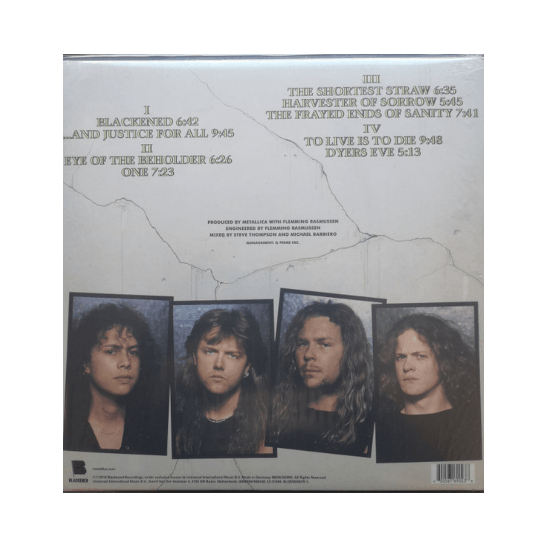 Metallica ... And Justice For All vinilo2