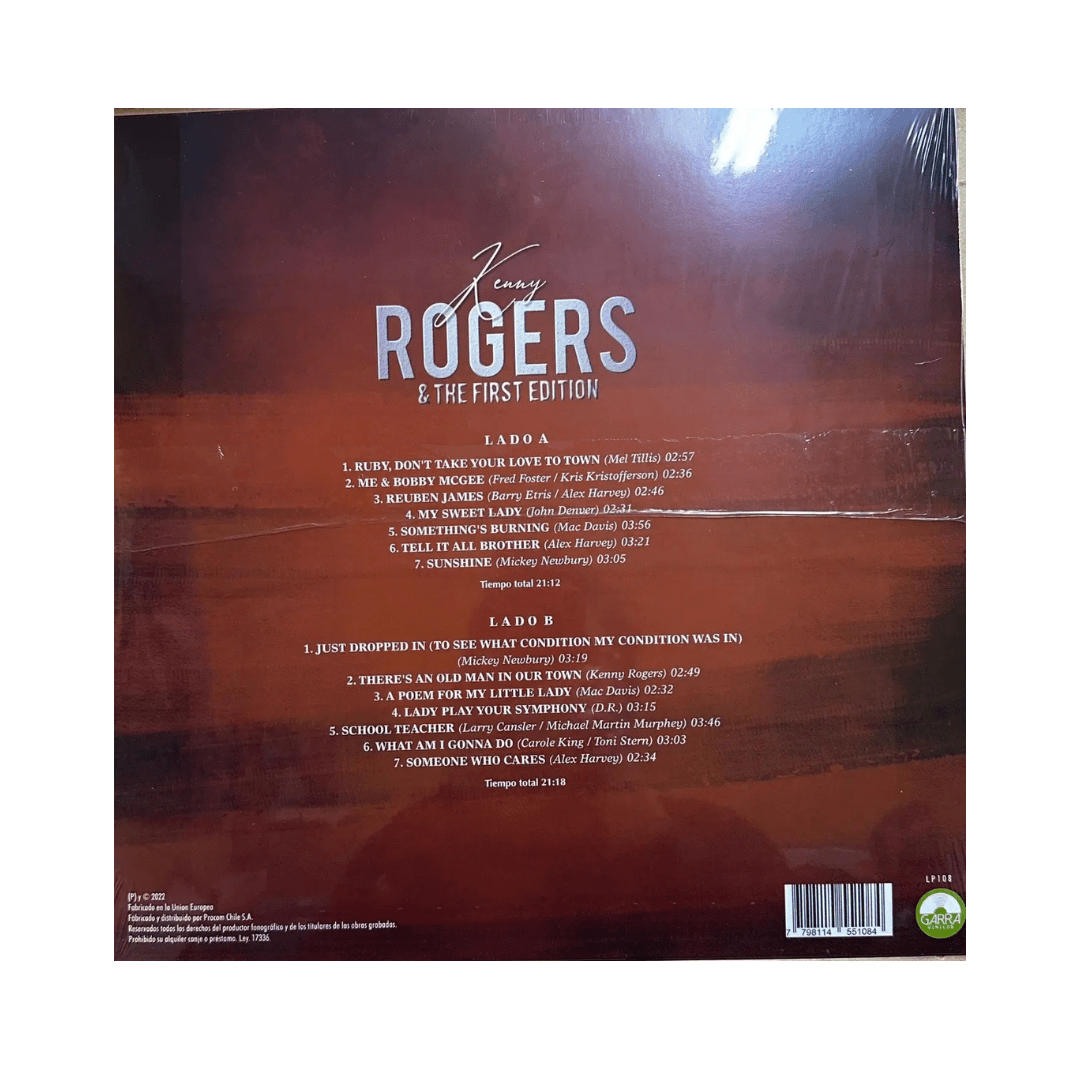 Kenny Rogers Grandes Canciones Vinilo1