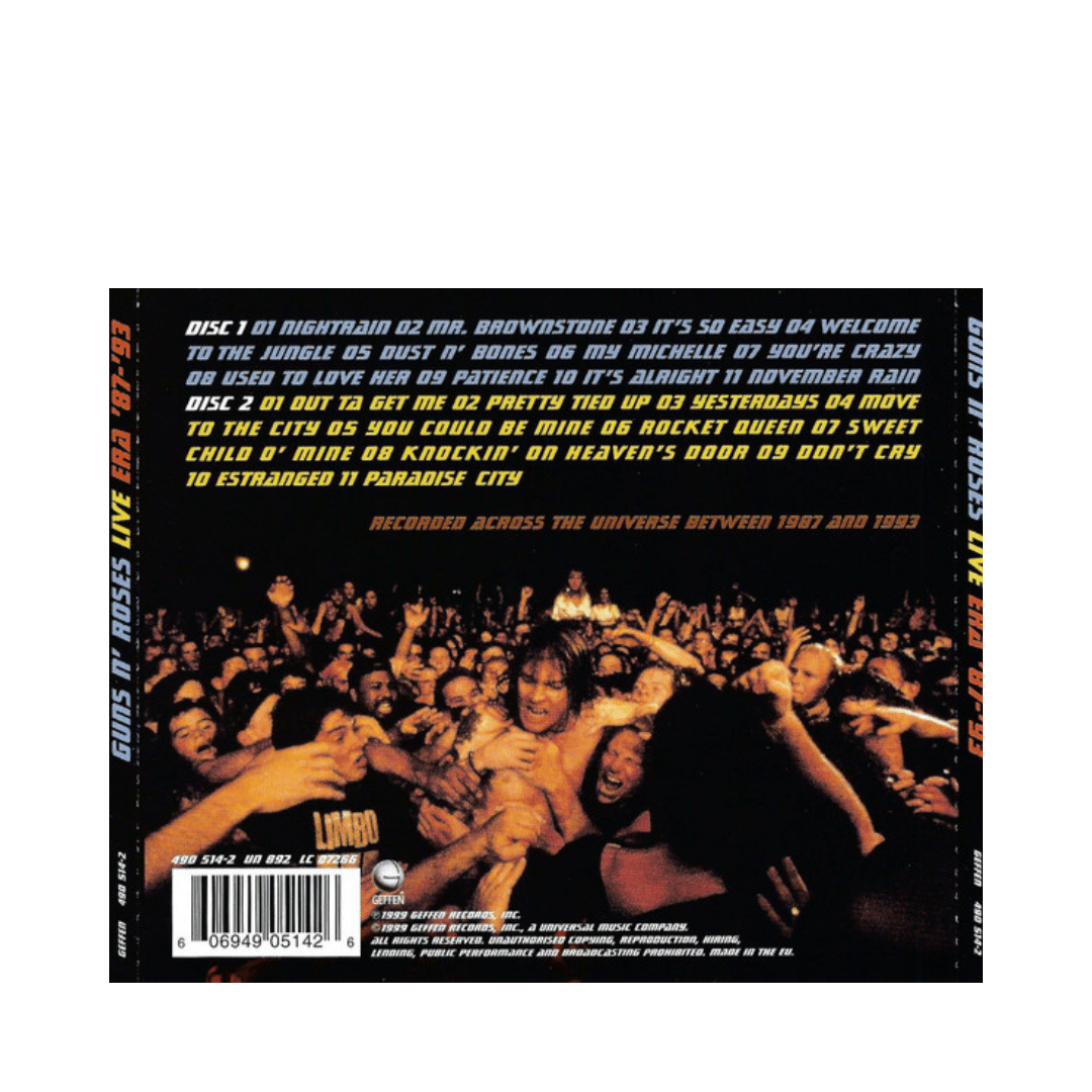 Guns N' Roses Live Era '87-'93 Cd2