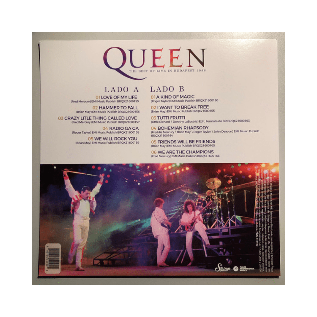 Queen The Best Of Live In Budapest Vinilo2
