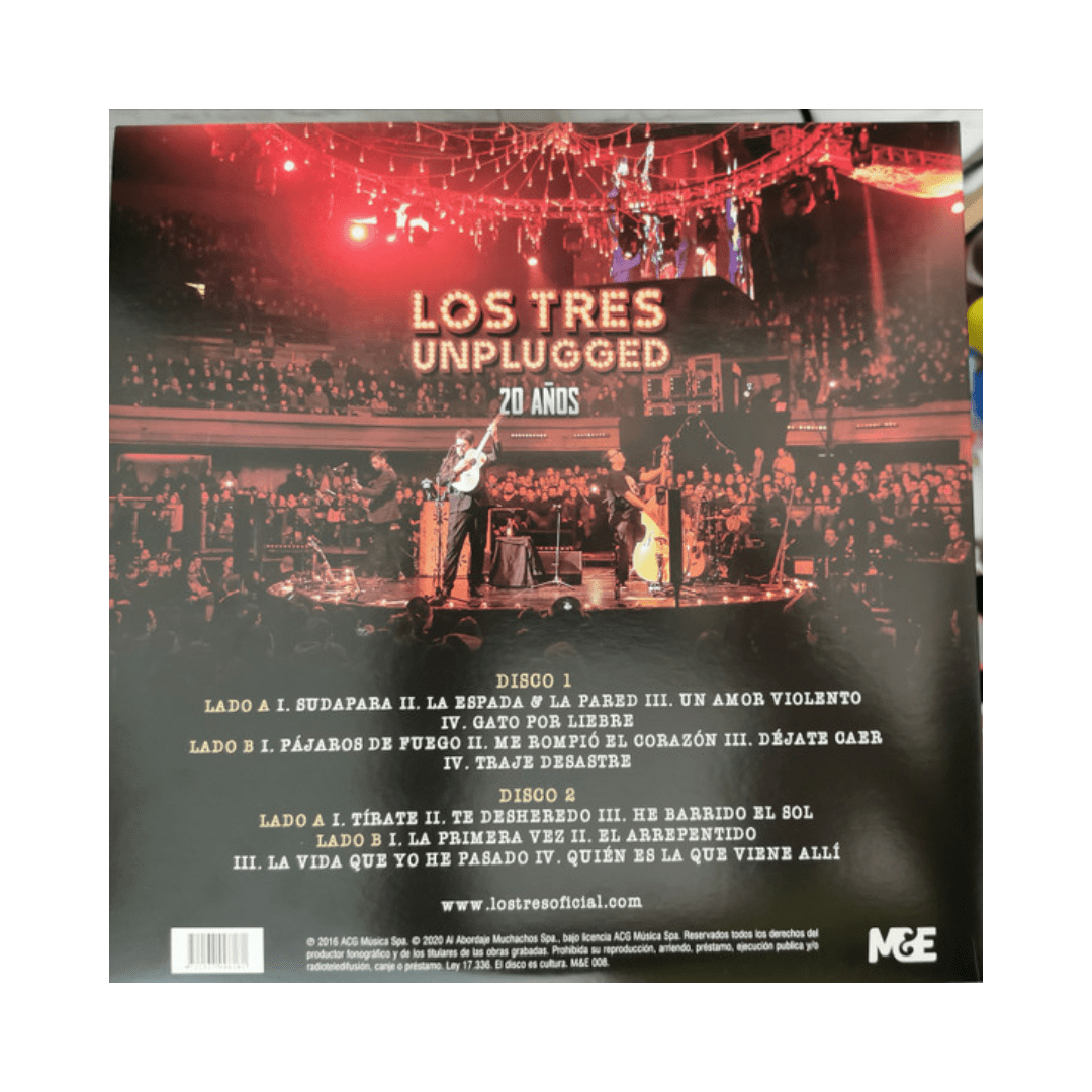 Los Tres Unplugged Vinilo2