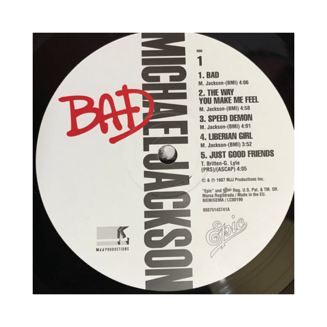 Vinilo Michael Jackson Bad3
