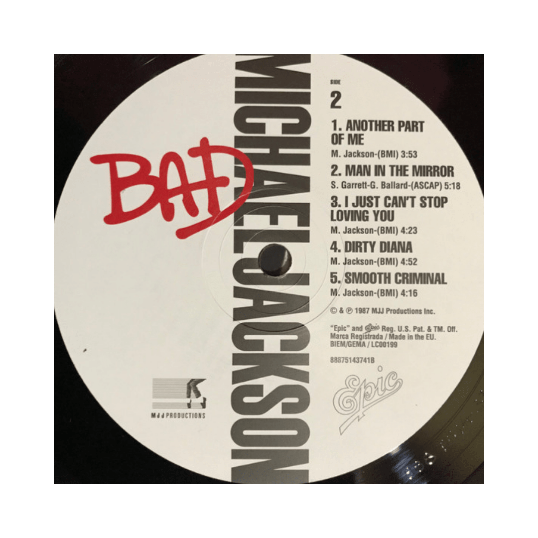 Vinilo Michael Jackson Bad4