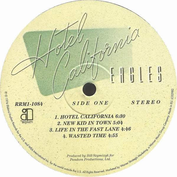 Eagles Hotel California Vinilo4