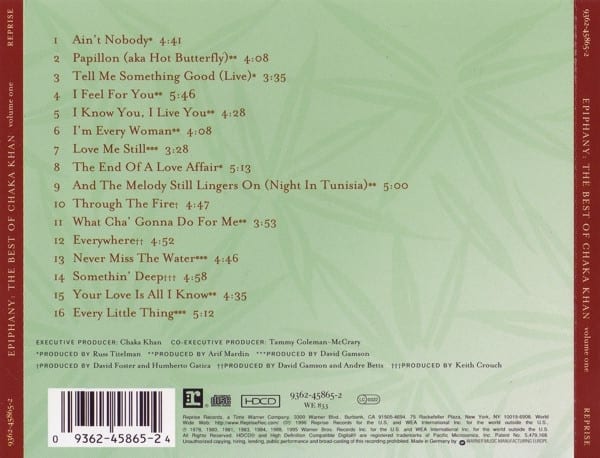 Chaka Khan Epiphany: The Best Of Chaka Khan Volume One CD2