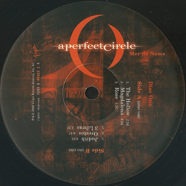 A Perfect Circle Mer De Noms Vinilo4