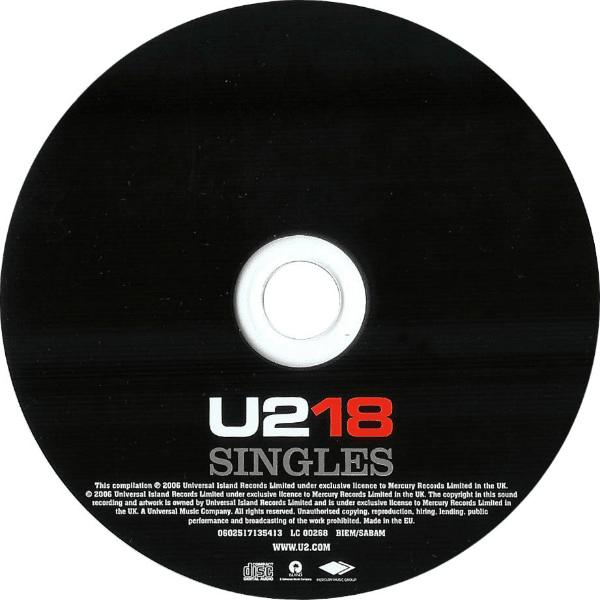 U2 U218 Singles Cd3