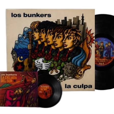 Vinilo los bunkers La Culpa + exiliada1