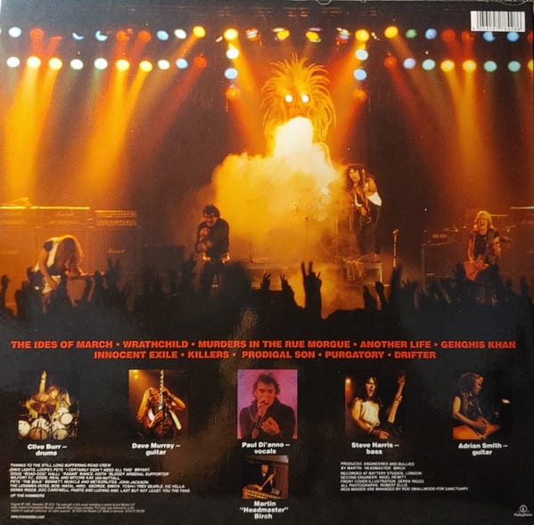 Iron Maiden Killers Vinilo2