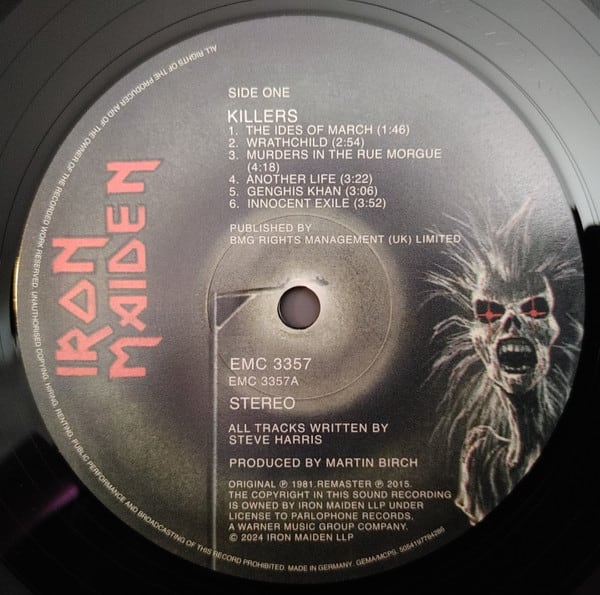 Iron Maiden Killers Vinilo3