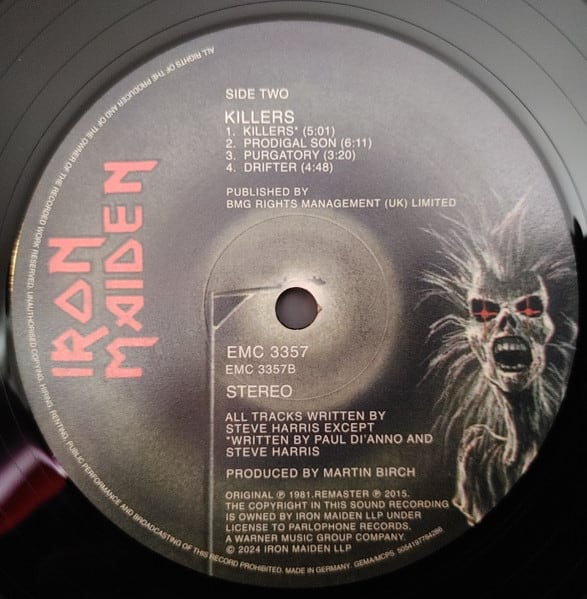 Iron Maiden Killers Vinilo4