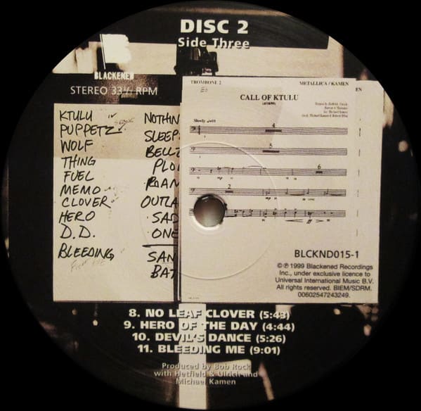 Metallica With San Francisco Symphony Orchestra - S & M Vinilo8