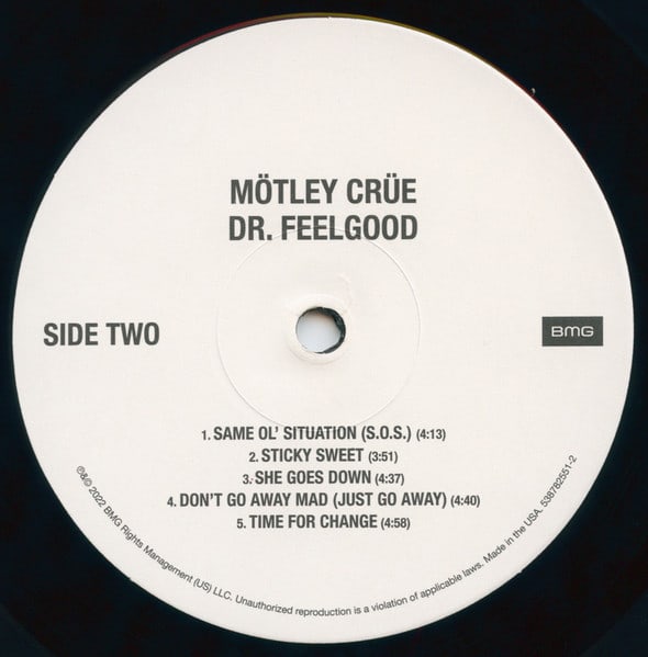 MOTLEY CRUE DR. FEELGOOD Vinilo5